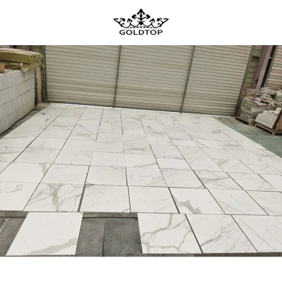 ホワイトカラカッタ天然石グレー大理石の床/壁/フローリング/モザイク/舗装スラブ/プロジェクト用タイル