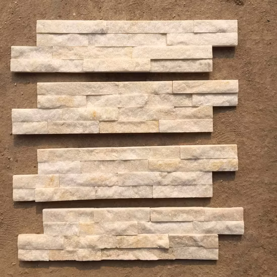 高品質スレートホワイト石英プレートストーンナチュラル60X15cm暖炉用棚石